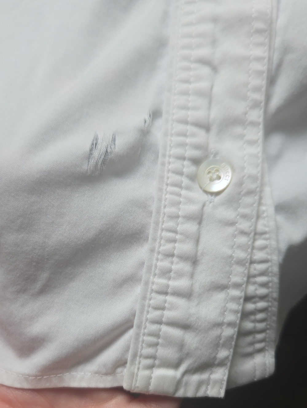Gucci White Short-Sleeve Button-Down Shirt - Picture 4 of 7